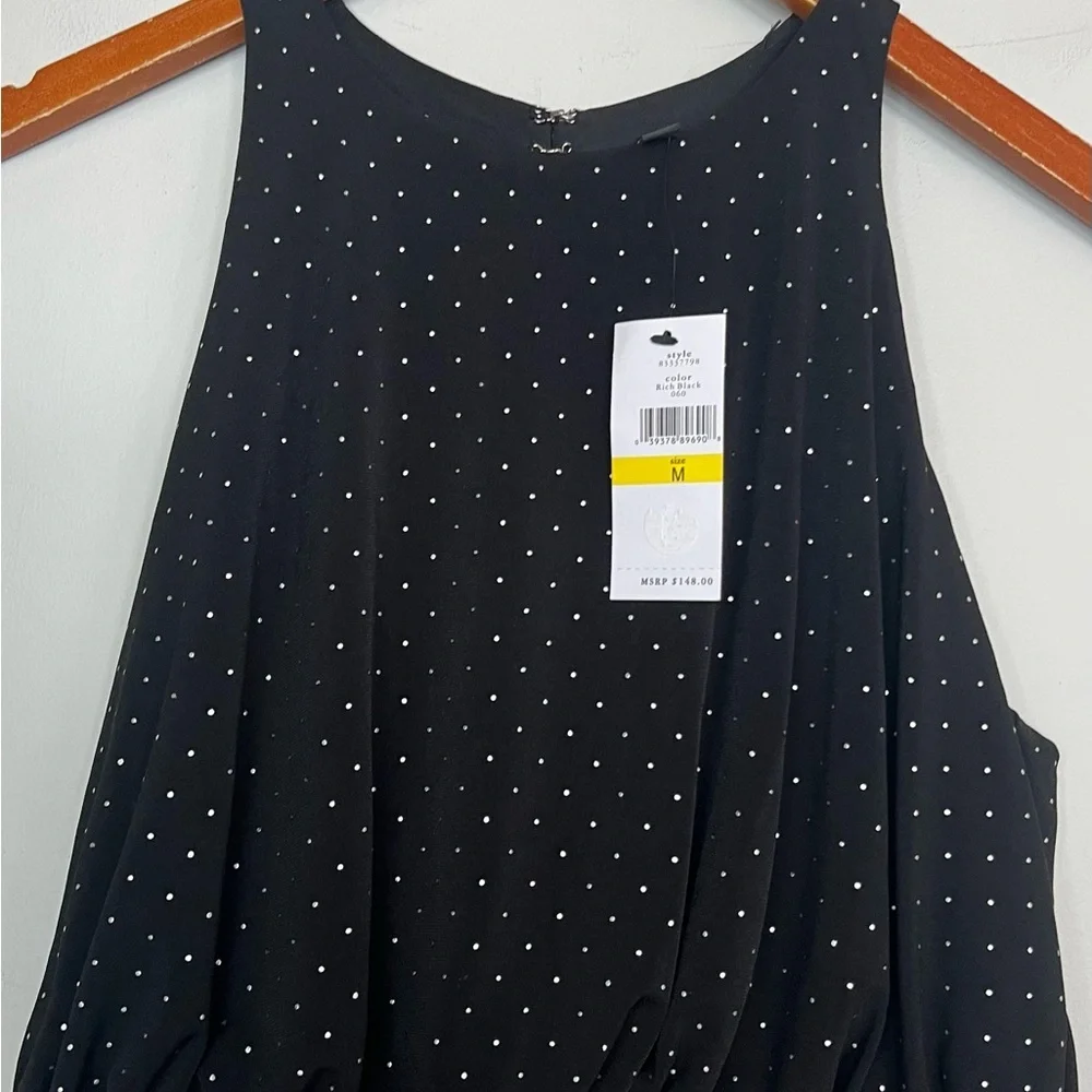 Cynthia Steffe NEW Dot Pattern Rhinestone Jeweled Dress Sz M